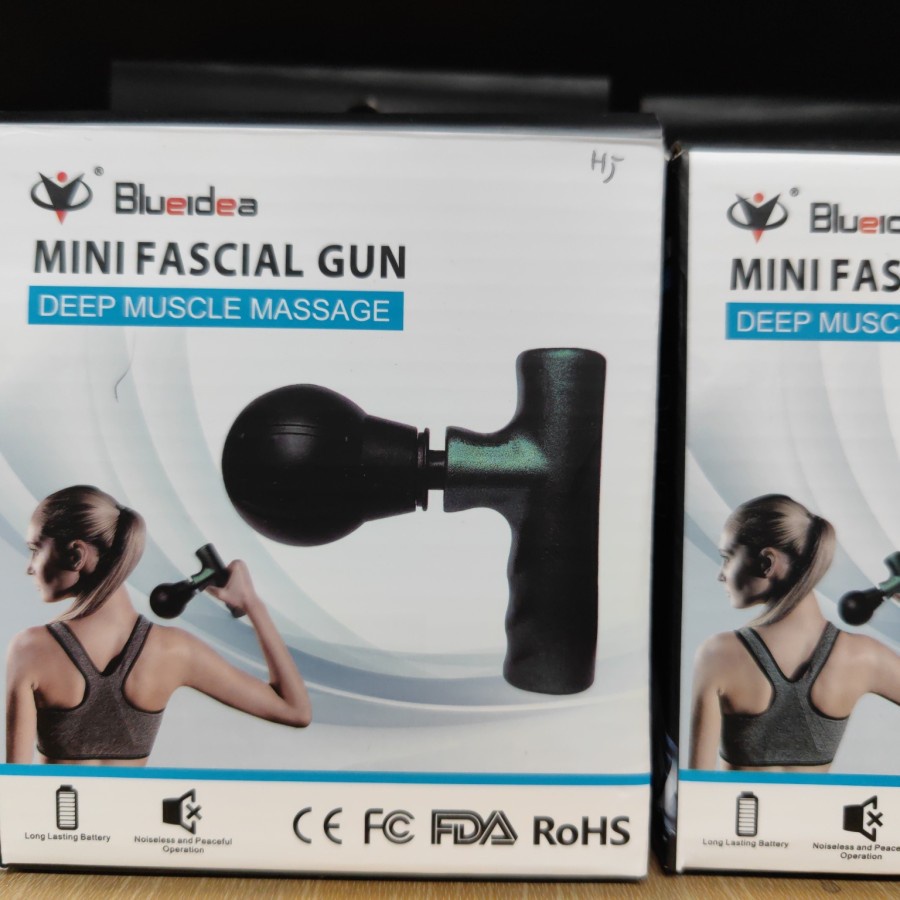 Fascial Gun Mini | Alat Pijat Getar Portable | Mini Massager Charger | Redakan Pegal Otot Badan | Bisa COD