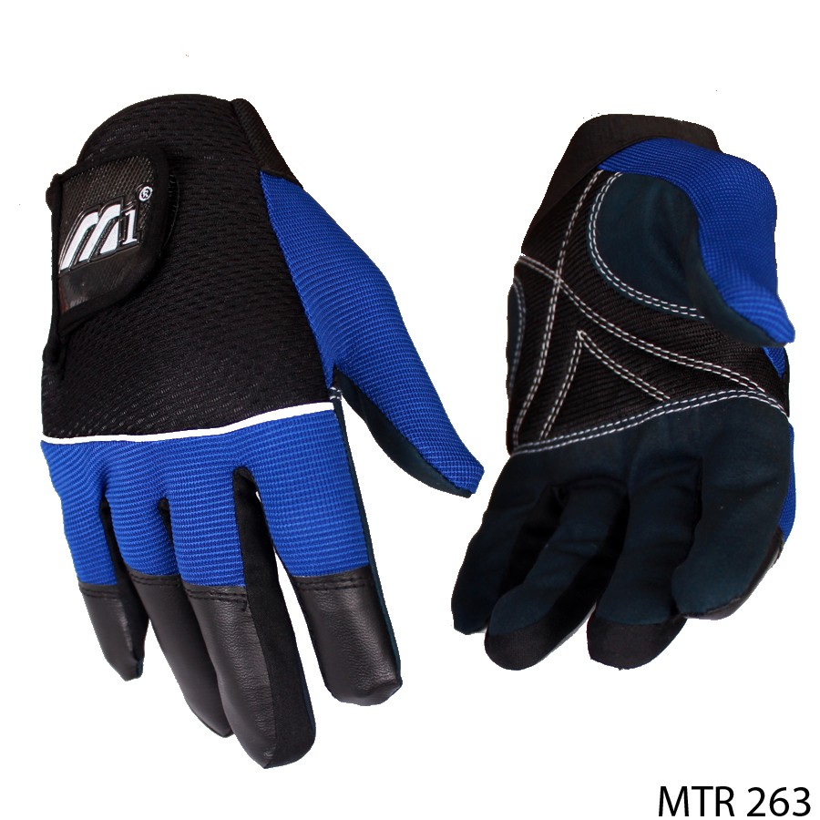 Gloves Motorbike Kain Biru – MTR 263