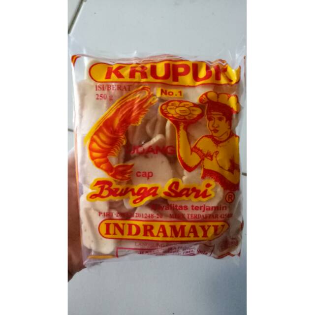 

Kerupuk Udang Bunga Sari Indramayu ASLI 250g