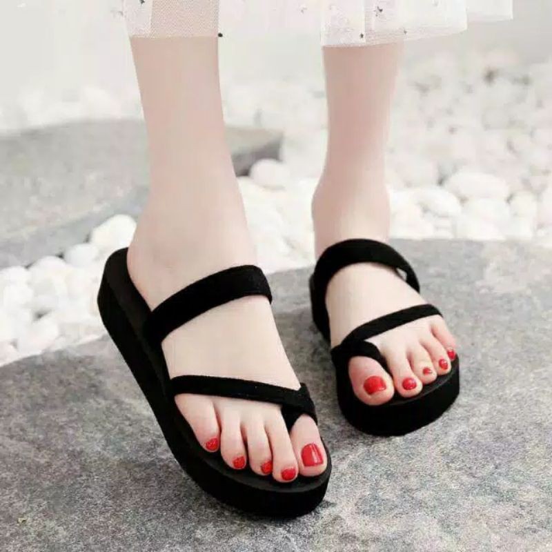 sandal webing wanita sandal tali wanita sandal teplek spon wanita