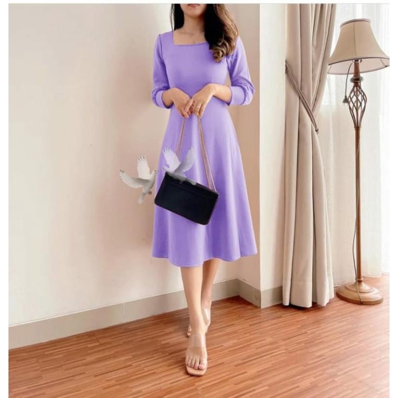Promo  Baju Mini Dress Wanita / Dress Wanita Dewasa / Dress Wanita Korea Lengan Pendek / Dress Wanit
