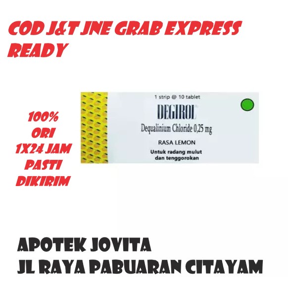 DEGIROL TABLET HISAP UNTUK RADANG MULUT DAN TENGGOROKAN