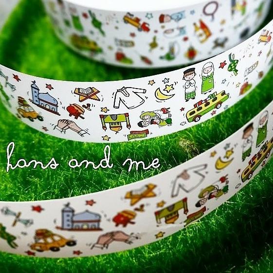 

Pita Kertas Hias Toples Hampers Lebaran Idul Fitri 3Cm (Per Yard) Hot!!!R30F