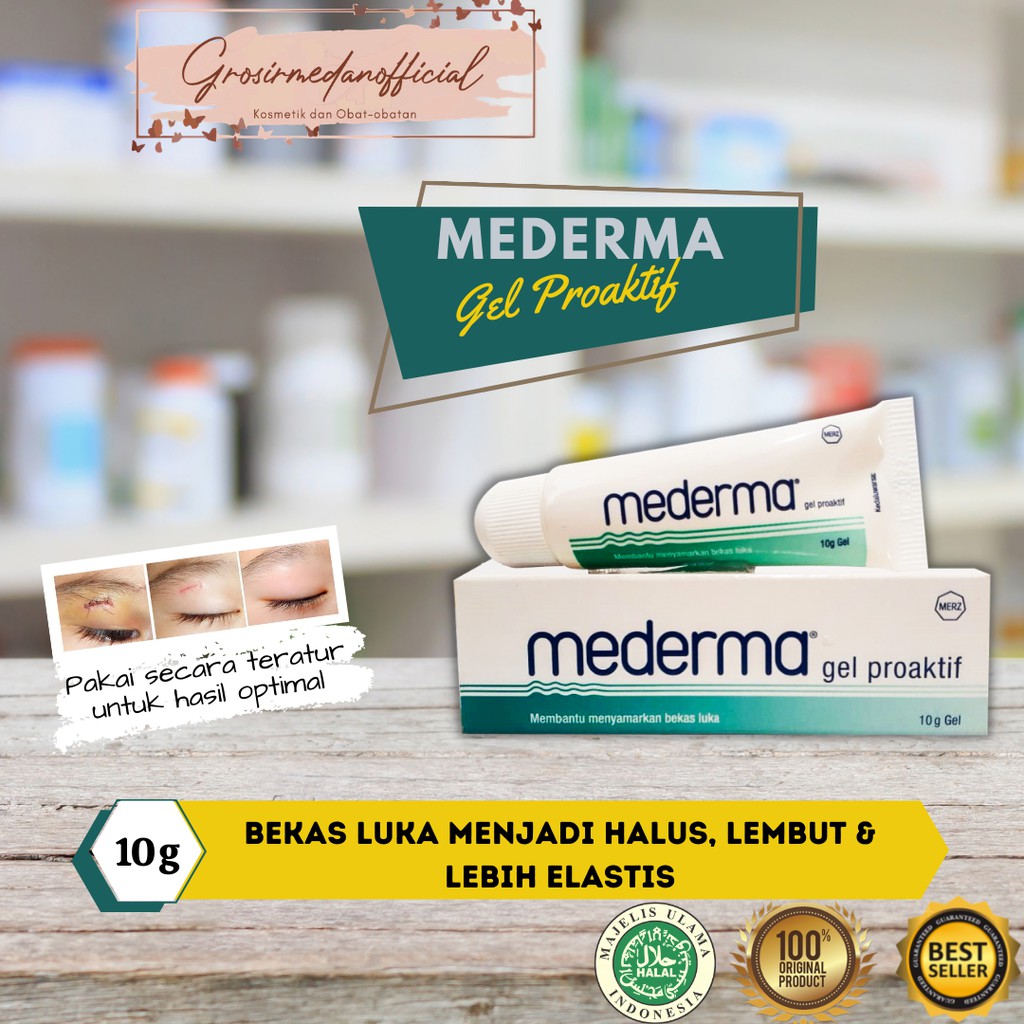 MEDERMA GEL 10 G ADVANCED - FORMULA BARU YANG LEBIH MANTAP PUDARKAN BEKAS LUKA