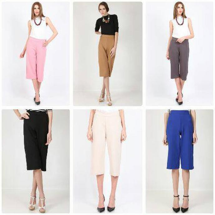 KUALITAS BAGUS CELANA KULOT 7PER8 ( MIDI KULOT PANTS) FREE ONGKIR..