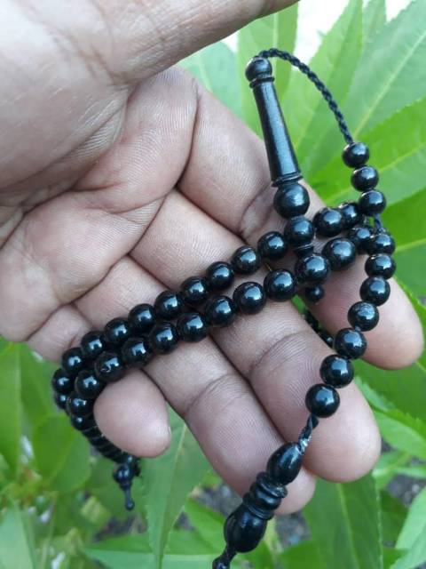 Tasbih kayu galih kelor hitam asli 8mm tasbeh 99 CLW