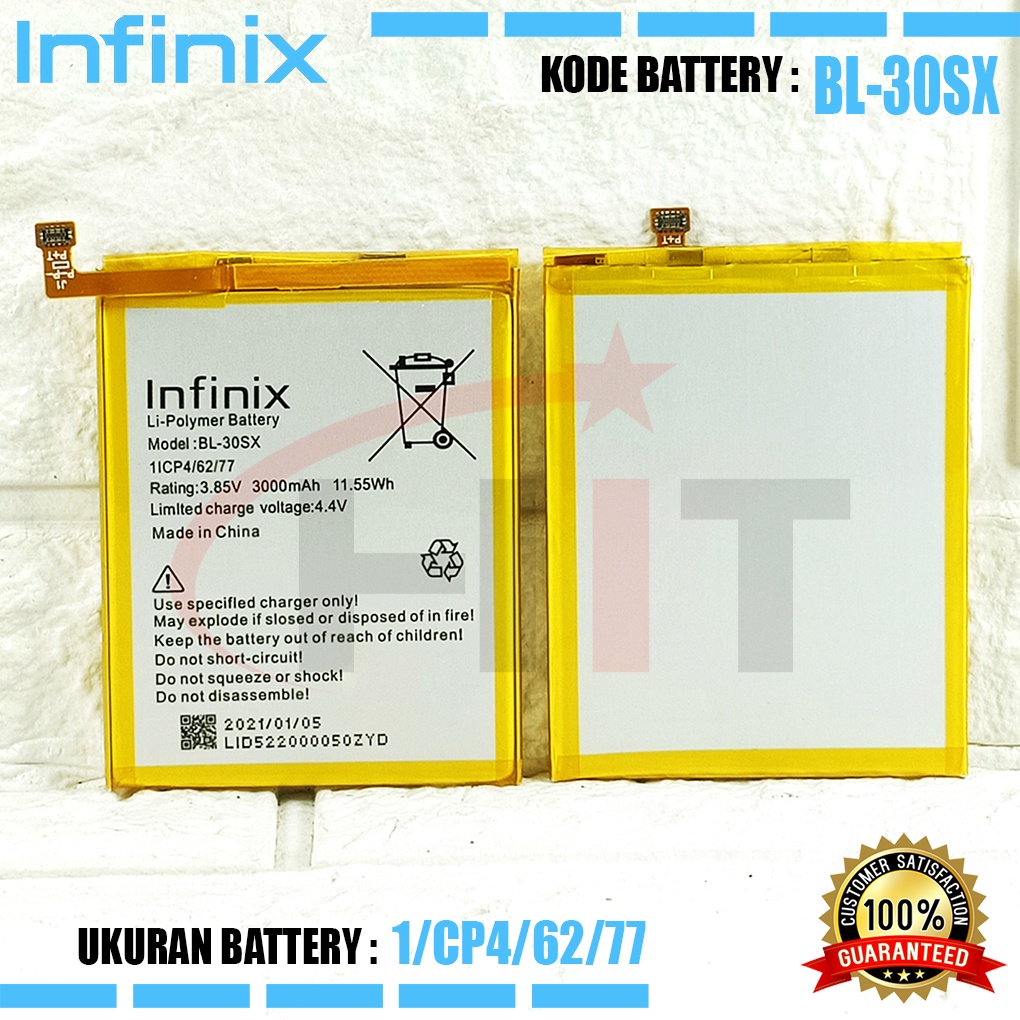 Baterai Battery Ori INFINIX S2 / S2 PRO X522 BL-30SX BL30SX