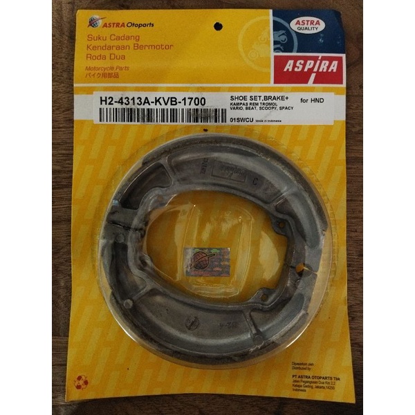 kampas rem tromol aspira motor vario