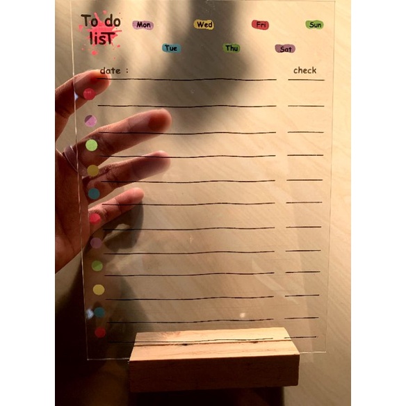 

akrilik to do list akrilik plan acrylic planner monthly planner akrilik a5 weekly planner