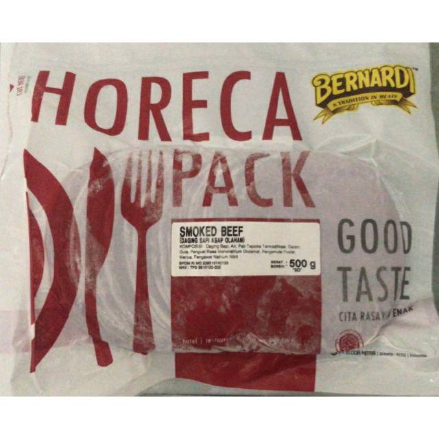 

BERNARDI SMOKED BEEF BULAT HORECA 500 GRAM