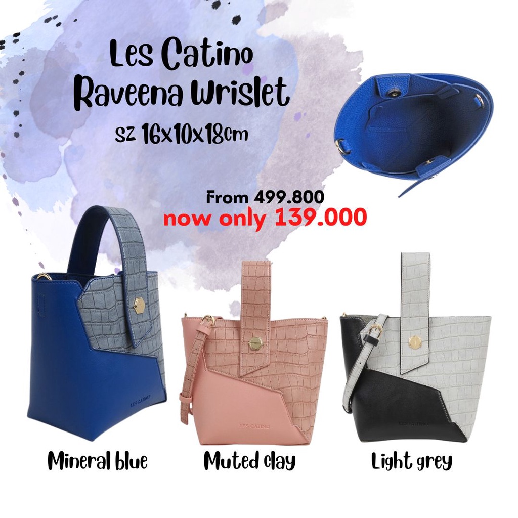 MURAH BANGET Les Catino Raveena Wrislet tas selempang slingbag NEW ORI