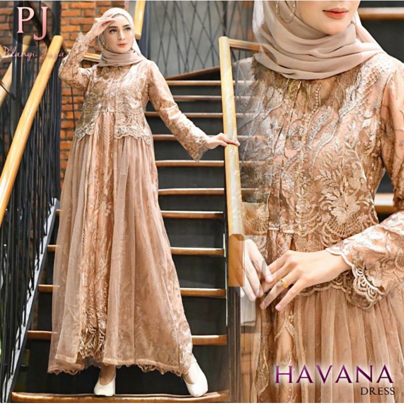HAVANA DRESS / SET GAMIS BUSUI TULLE BORDIR