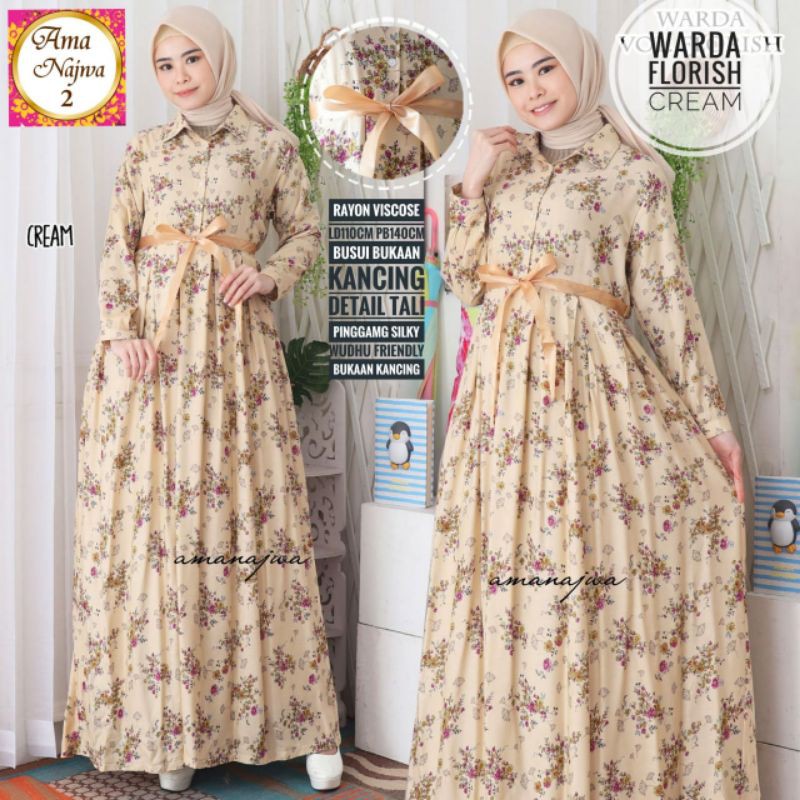 GAMIS MAXI WARDA FLORISH ORI AMA NAJWA
