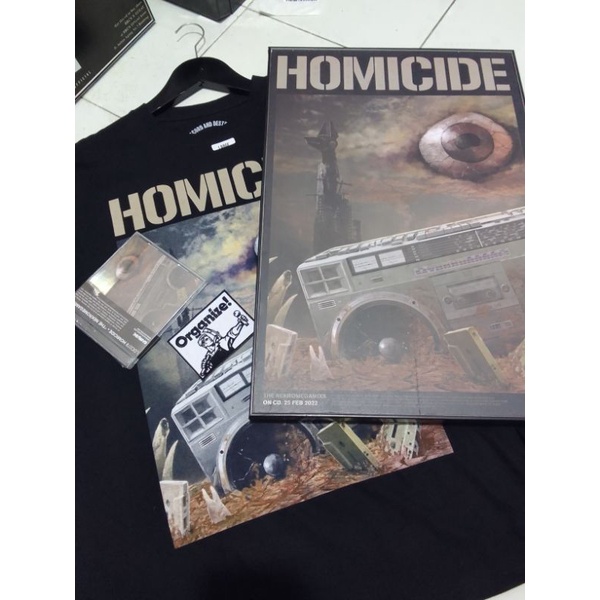 T-shirt Homicide ( CD + patch + frame kayu )