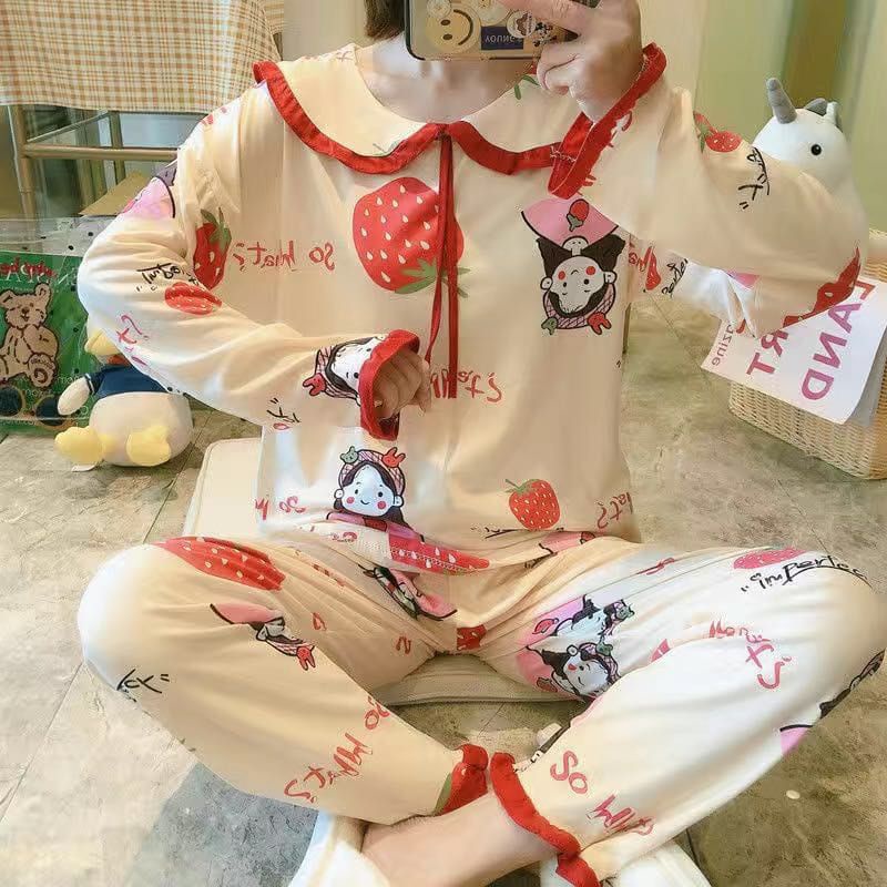 BAJU TIDUR WANITA DEWASA/PIYAMA RENDA PP/BAJU TIDUR IMPORT MURAH-3