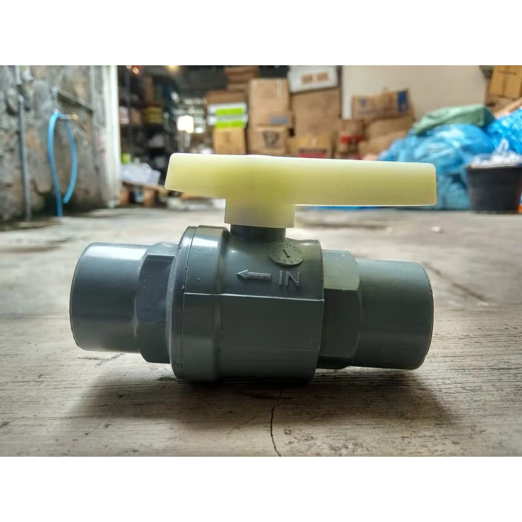 stop kran Ball valve ballvalve pvc model taiwan 1 inch