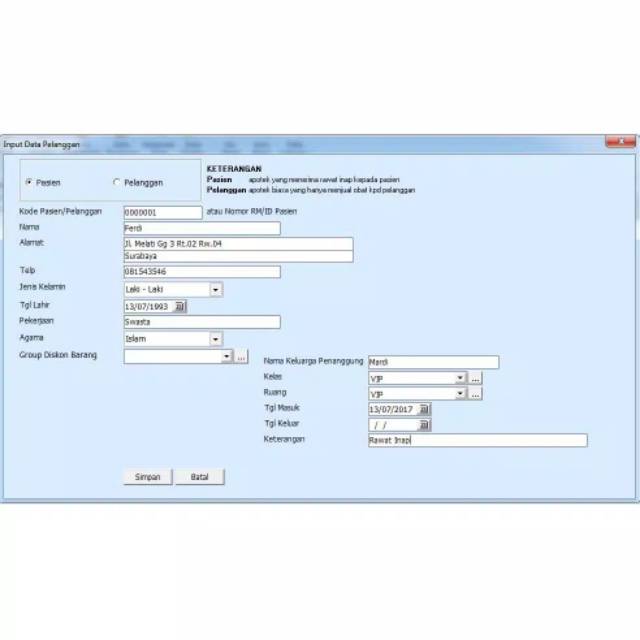 Software program aplikasi POS kasir dan administrasi klinik apotek apotik