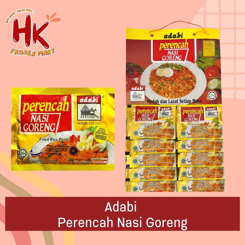 

Adabi Perencah Nasi Goreng / bumbu siap masak praktis serba guna / HK Frozen Mart