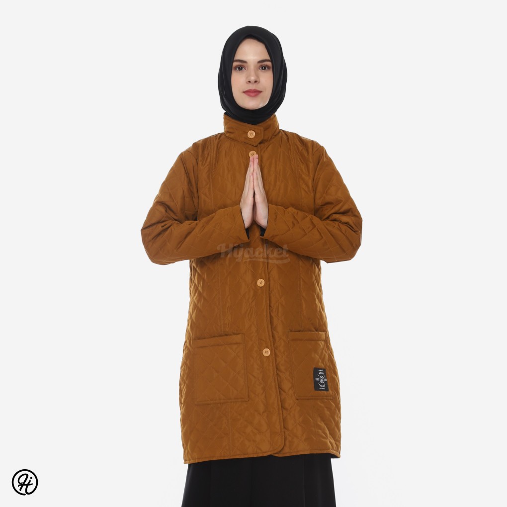 ⭐️BEBAS ONGKIR⭐️ HIJACKET BELVA ORIGINAL JAKET WANITA JAKET MUSLIMAH HIJABER PERTAMA DI INDONESIA-MARIGOLD (EMAS)