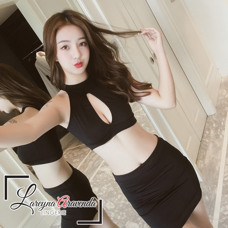 Lareyna Aravenda Hot Lingerie + Rok + CD Kostum Sekretaris Nakal LG113