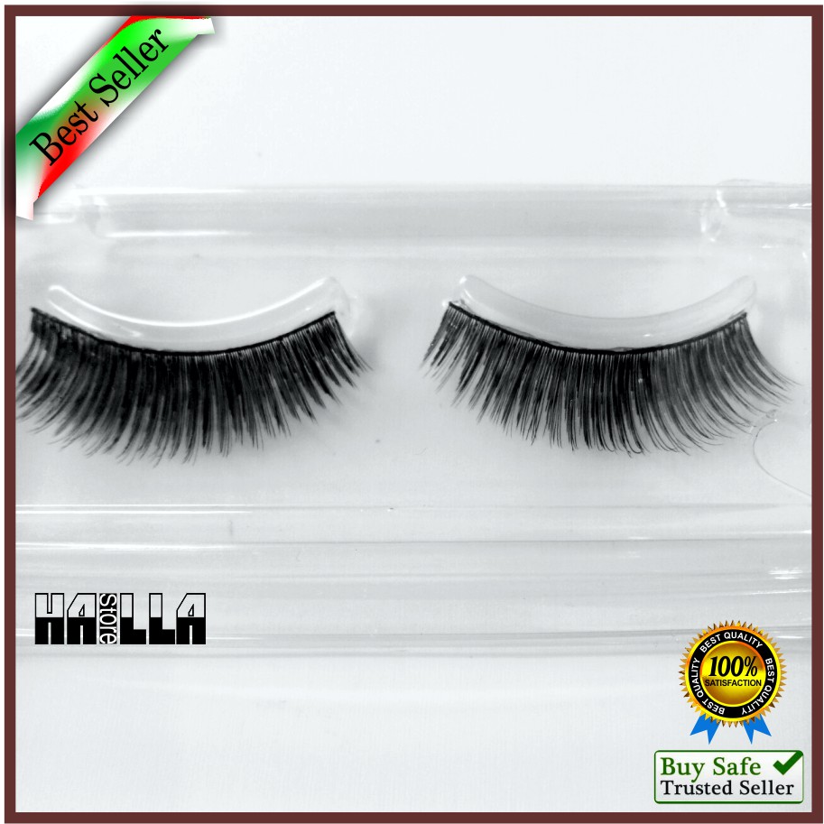 Bulu mata Palsu 01 Fake Eyelash Natural Lembut Premium Bagus Murah Kualitas Export