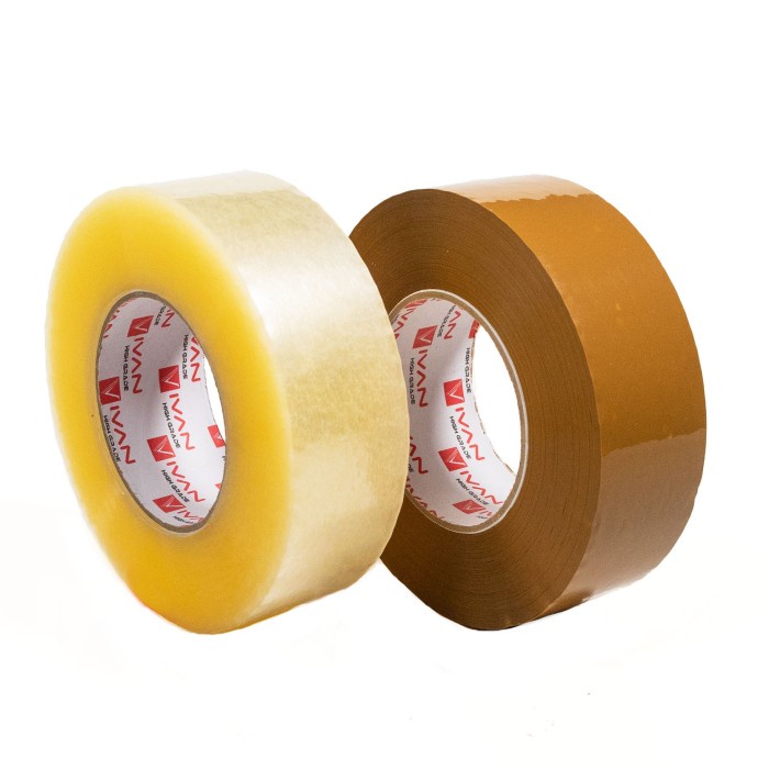 

Lakban Bening Coklat IVAN 2Inch x 300Mtr - Bening
