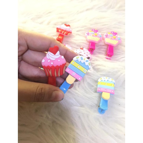 JLP01 Jepit Plastik Muffin Ice Cream 2pcs 5cm