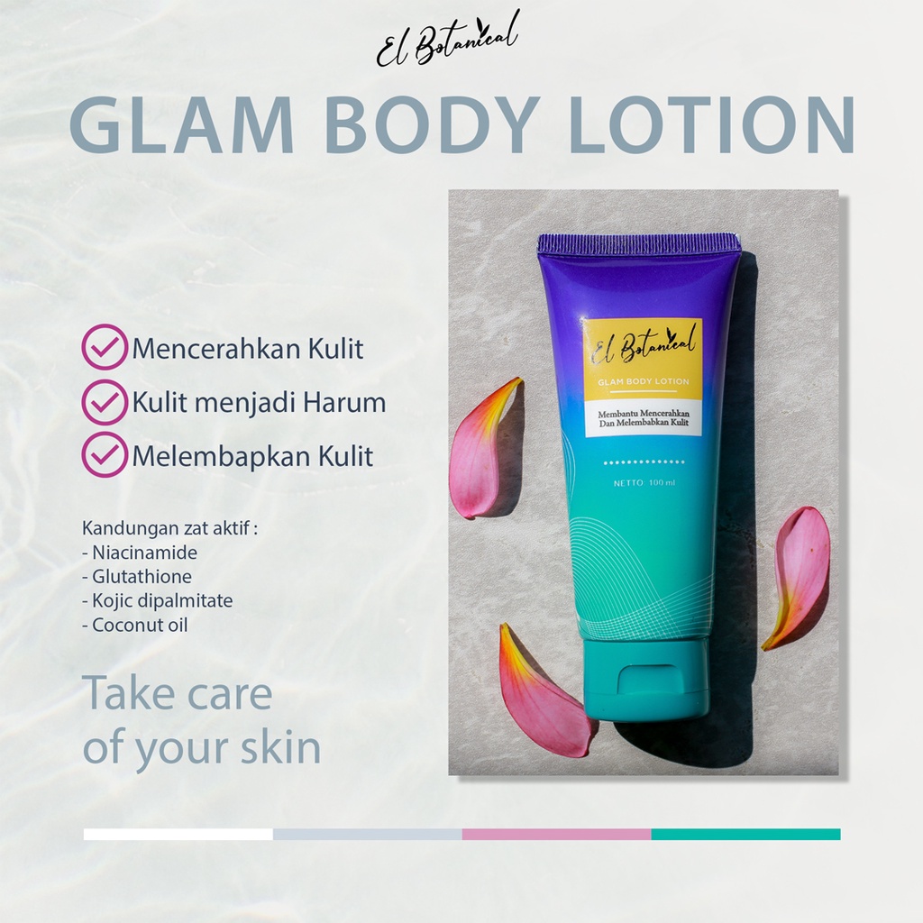 Lotion Pemutih Tubuh El Botanical Glam Body Lotion