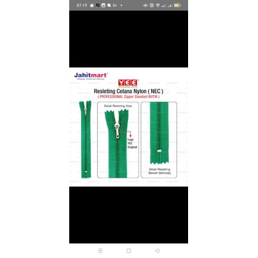 resleting celana/resleting rok/resleting baju