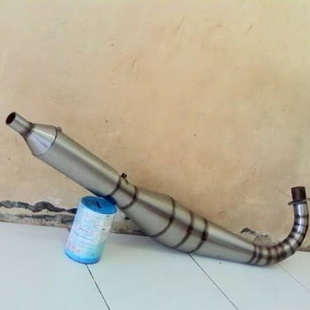 Knalpot Racing Satria 2tak/ hiu/ lumba model kolong telo