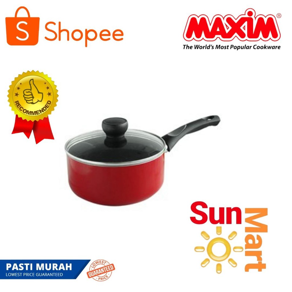 Maxim Wajan cekung Sauce pan valentino deep wok 16 cm