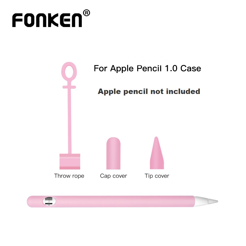 

FONKEN Soft Silicone Protective Sleeve Cover Compatible for iPad Tablet Touch Pen Pencil Case