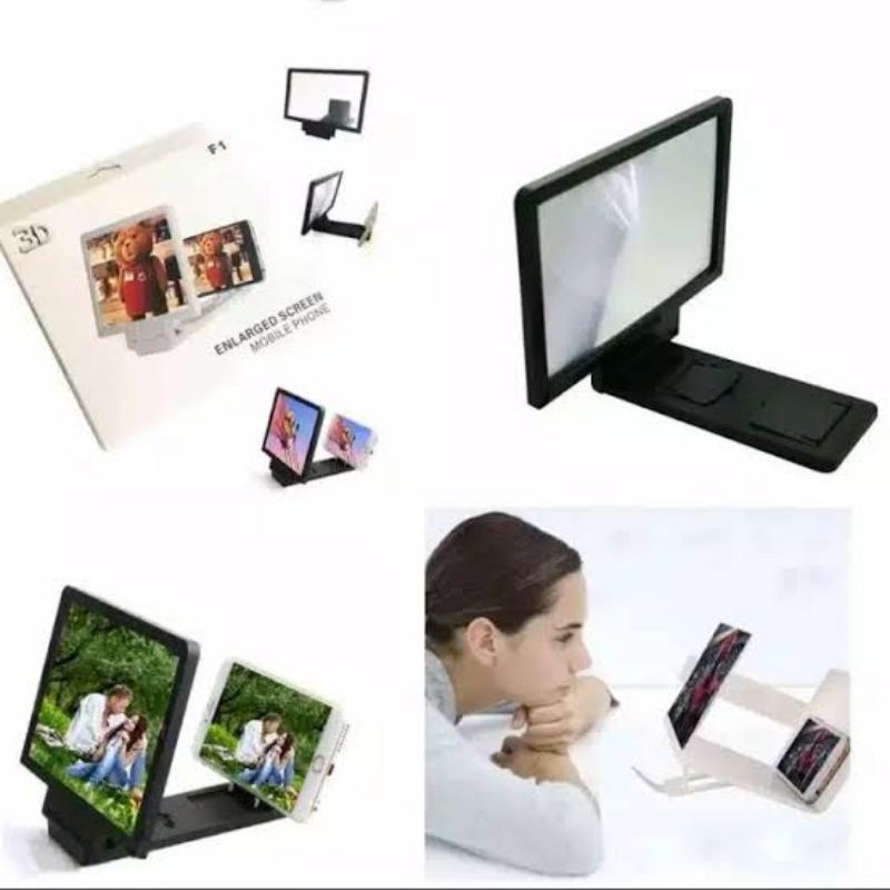 3D ENLARGE SCREEN MAGNIFIER STAND - KACA PEMBESAR LAYAR HP