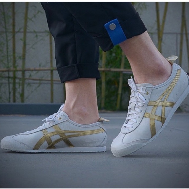 ASICS ONITSUKA TIGER MEXICO 66 “WHITE/GOLD” ORIGINAL MADE IN INDONESIA