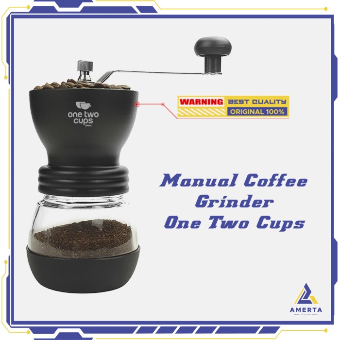 OneTwoCups Alat Penggiling Kopi Manual Coffee Grinder