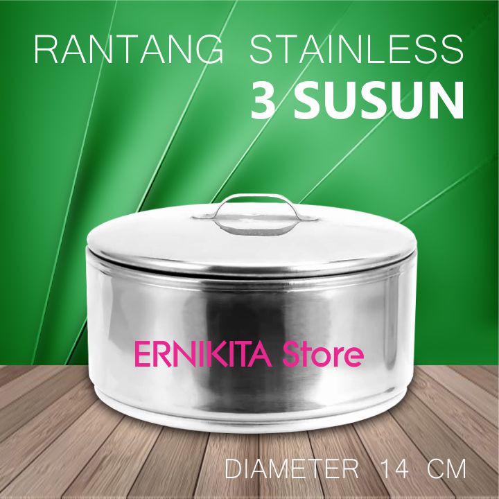 RANTANG STAINLESS 3 SUSUN - Rantang Makanan Catering