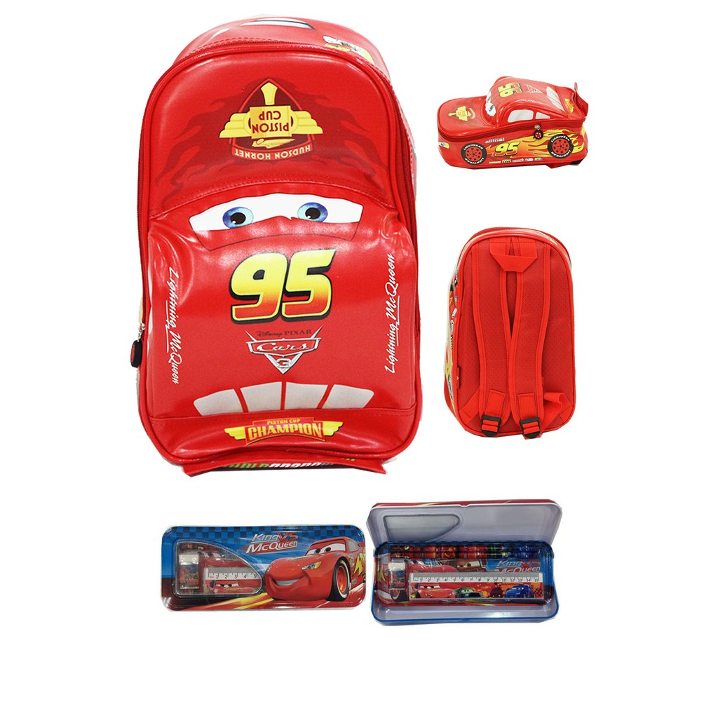 BUY 1 GET 1 + FREE ONGKIR !!! Tas Ransel Sekolah Anak TK Cars On The Road TK S