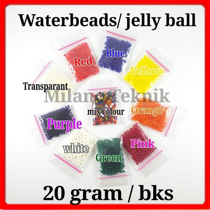 20gram jelly ball waterbeads orbezz bola jelly mainan anak tanaman air