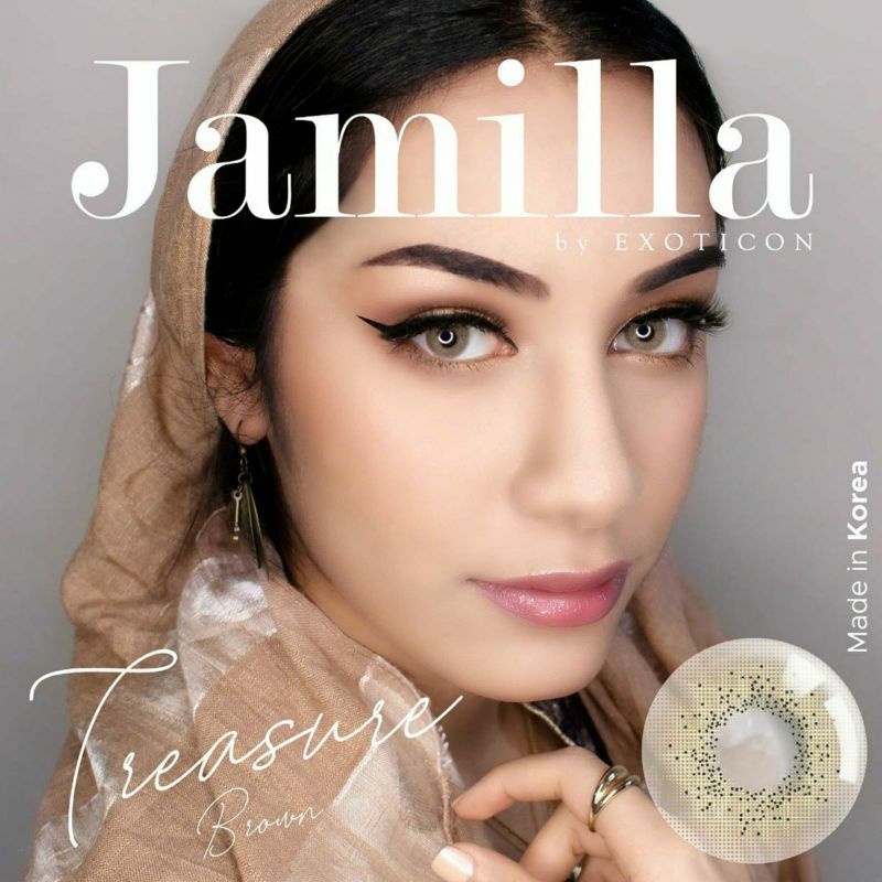 Softlens X2 JAMILLA 14.5 MM TREASURE BROWN MINUS -0.50 S.D -6.00