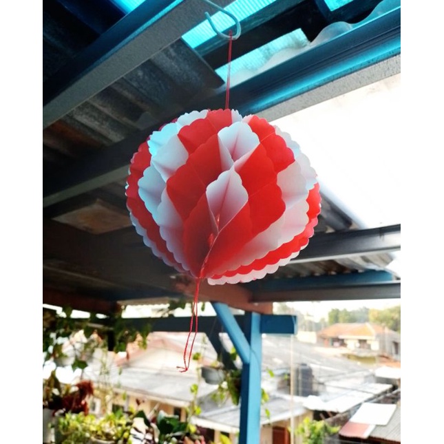 Lampion Kecil Lampion Merah Putih Aksesoris Dekorasi Hut RI