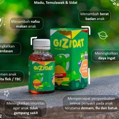 New Gizidat Penambah Nafsu Makan Anak Vitamin Anak Daya Tahan Tubuh Anak Madu Gemuk Anak Kt2