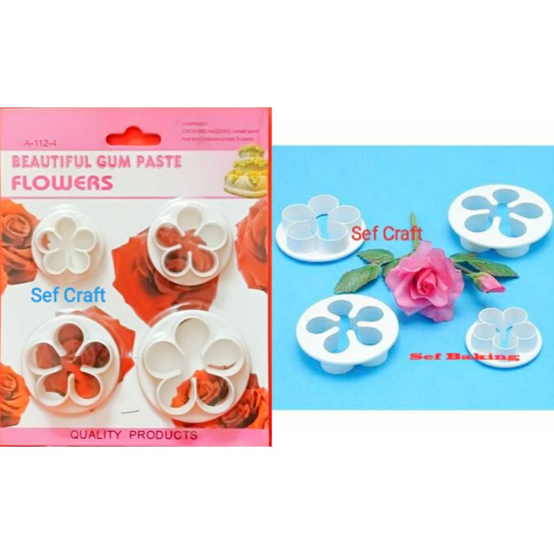 

Rose petal cutter 4 / set Import