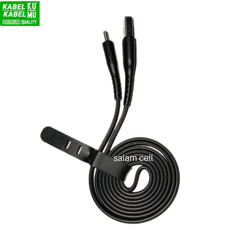 Kabel Data Type-C KuMu Fast Charging By Wellcomm Original Garansi Resmi