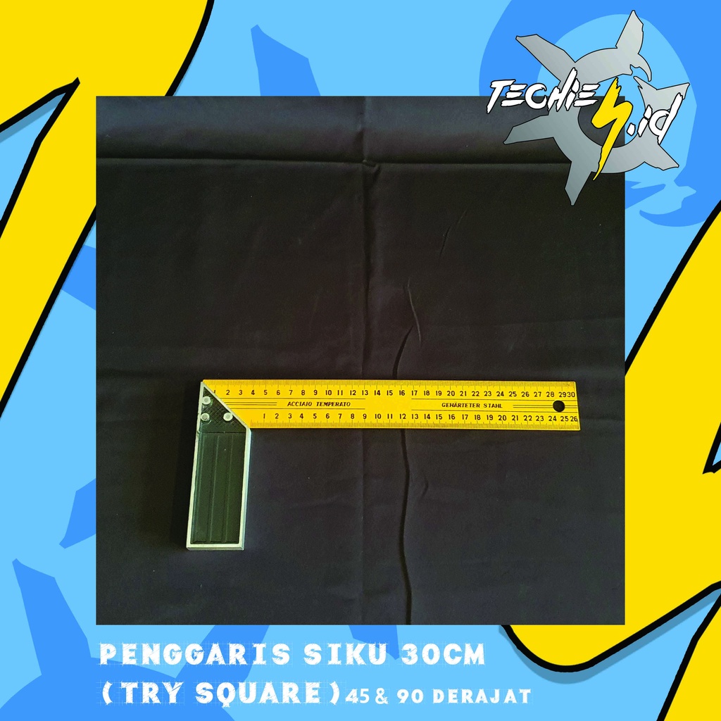 

Try Square 30cm (Penggaris Siku) 45 & 90 Derajat