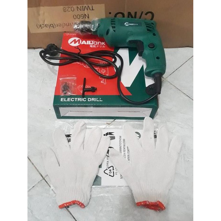 Baru Mailtank SH30 bor tangan listrik 10mm mesin bor bolak balik mailtank