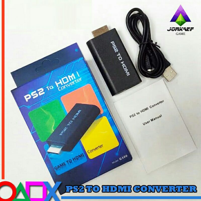 CONVERTER PS2 TO HDMI / PS2 TO HDMI TV CONVERTER ADAPTER DENGAN AUDIO OUTPUT 3.5MM / FOR PS 2