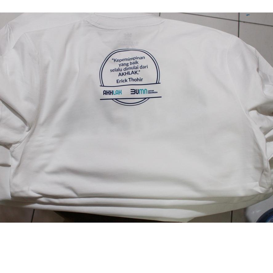 ➸ Kaos BUMN AKHLAK kaos Akhlak merchandise bumn ✳