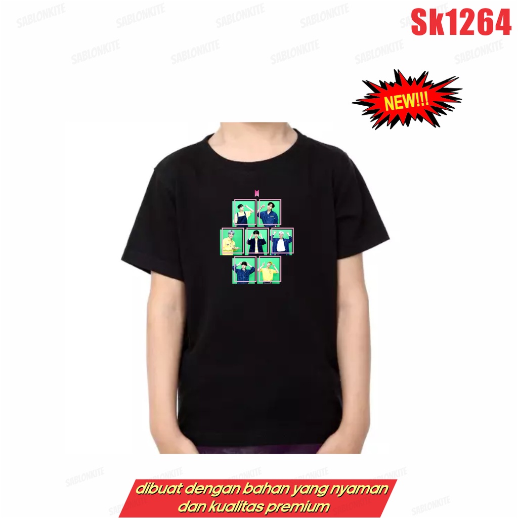 MURAH!!! KAOS KPOP HIJAU SK1264 UNISEX ADA KAOS ANAK