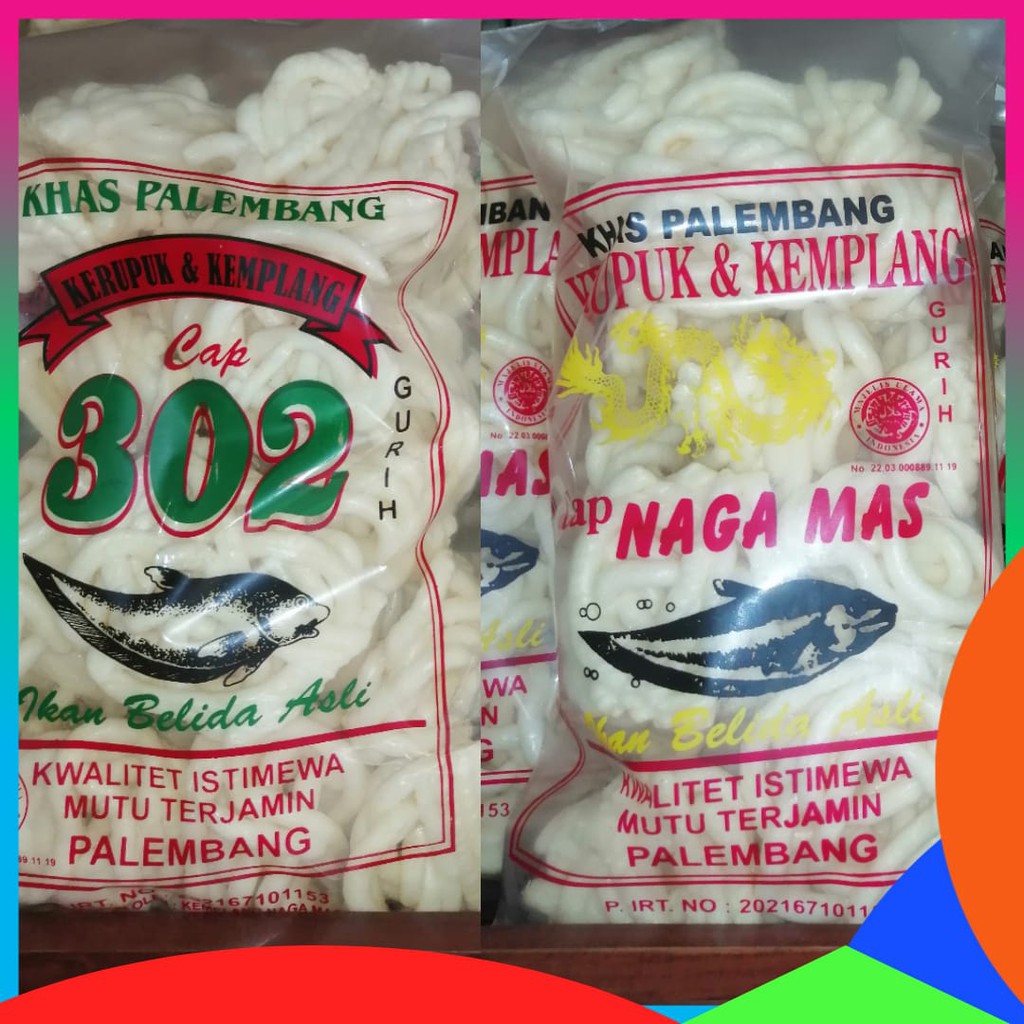 

Paket Duo Kerupuk Palembang Naga Mas Dan 302 Kerupuk Kemplang Khas Palembang- Twin Pack