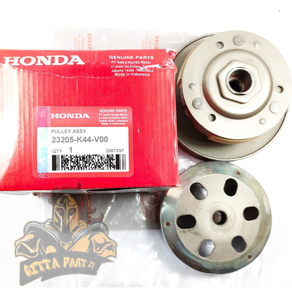 PULLY ASSY HONDA K44 KUALITAS ORIGINAL HONDA AHM BEAT ESP BEAT STREET BEAT SPORTY SCOOPY ESP